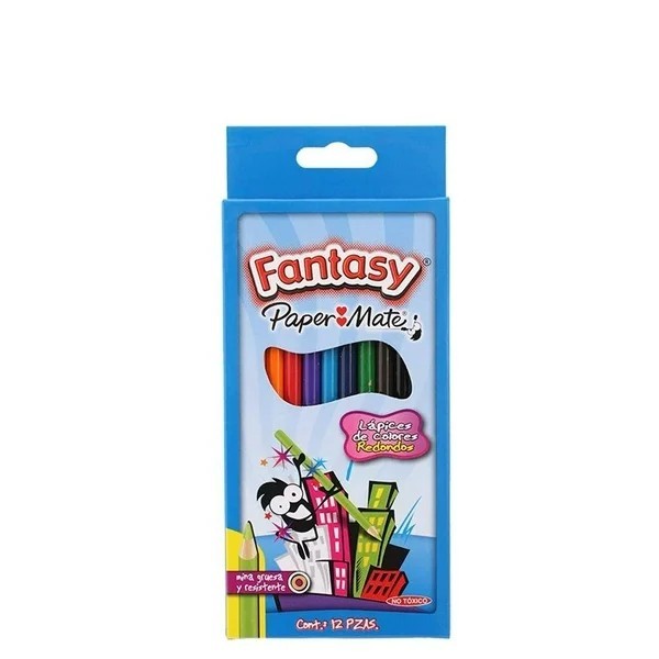 COLORES ESTUCHE C12 LARGOS FANTASY REDPAPER MATE 0.4MM.